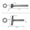 3 Pcs Engine Valve Screw Adjusting Spanner Tool Valve Clearance Adjustment Tools + Feeler Gauge 0.0 2