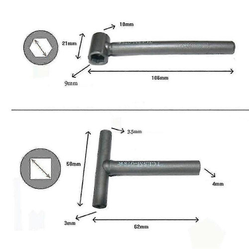 3 Pcs Engine Valve Screw Adjusting Spanner Tool Valve Clearance Adjustment Tools + Feeler Gauge 0.0 1