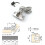 45 Degree Corner Hinge 35mm With Damper compatible with Multi-side Door Soft Close Hinges compatible with Angular Folding Cu 4