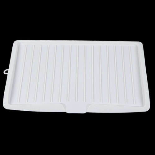 2x Plastic Afdruiprek voor Borden en Bestek, Groot Wit 2