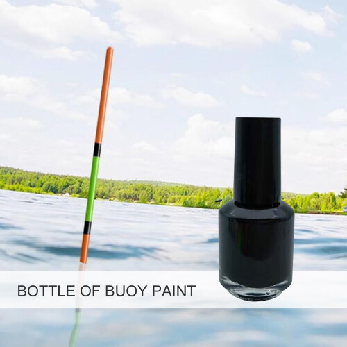 Fishing Float Paint 7ml Black Buoy  Paint with Deep Color Coverage and Fluorescent Visibility Boost 2