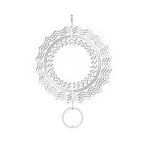 6Pcs 8 Inch Sublimation Wind Spinner Blanks 3D Wind Spinners Hanging Wind Spinners Gift compatible with Garden 2