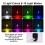 4PCS Wireless LED Strobe Lights with Remote Control, 8 Colors USB Charing Waterproof Emergency Warning Lights 4