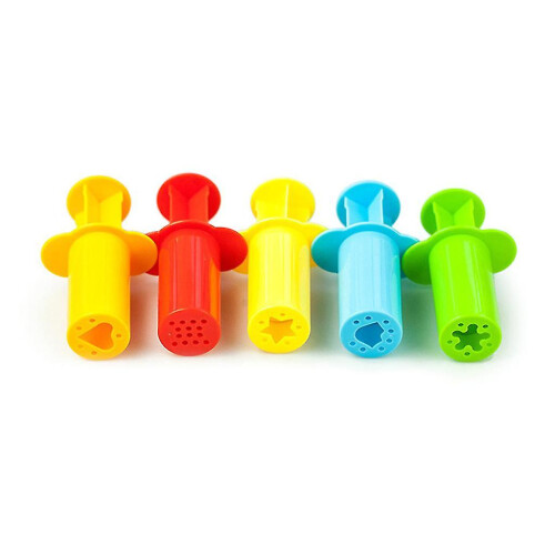 compatible with Smart Dough Tools 5x/set Plasticine Squeeze Set Extruder Tools compatible with Kid Game 1