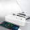 White 2M EU Plug Multi-Standard Socket Extension Cord Power Strip EU plug Socket 5
