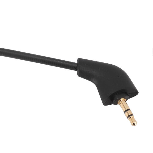 Microfone flexível com plugue de 3,5 mm, omnidirecional e destacável, ideal para jogos e compatível com o headset com fio HyperX Cloud. 1