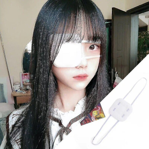 3 Pcs White Eye Patch Single Adjustable Comcompatible withtable Eye Mask (xiatian) 1