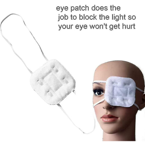 3 Pcs White Eye Patch Single Adjustable Comcompatible withtable Eye Mask (xiatian) 2