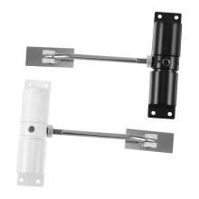 2pcs Heavy Duty Automatic Door Closer with Dual Spring Power, Adjustable Self Closing Hinge for Residential Doors