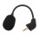 Microfone flexível com plugue de 3,5 mm, omnidirecional e destacável, ideal para jogos e compatível com o headset com fio HyperX Cloud. 5