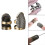 6 Pieces Sewing Thimble Finger Protector,adjustable Metal Finger Shield Protector compatible with Sewing Embroid 3