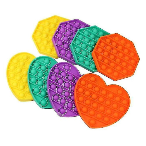Stuff Certified Pop It - Fidget Anti Stress Παιχνίδι με Φούσκες Σιλικόνης Τετράγωνο Λευκό 2