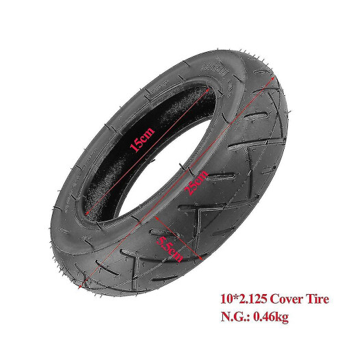 Pneu de 10 polegadas (10x2,125) compatível com patinete elétrico, hoverboard e scooter elétrica. Pneu resistente ao desgaste. 2