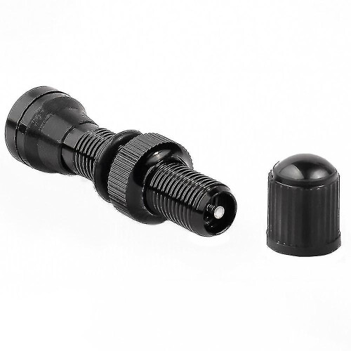2 βαλβίδες A/V Schrader ποδηλάτου 40mm συμβατές με ζάντες Mtb Tubeless, μαύρες 2