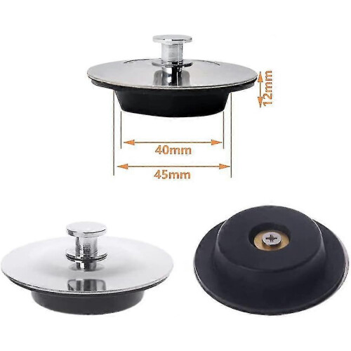 Drain Plug 42 To 45 Mm, Bath Plug, Sink Plug, Kitchen, Bathroom New 2
