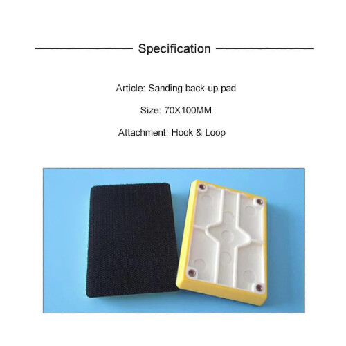 3x 4 inch Sanding Pad 70*100mm Hook and Loop Sander Backing Pad Abrasive Tool 1