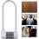 5 Digit Combination Padlock Alloy Safety U Shaped Code Lock Extra Long Locker Lock With Code Lock(silver) 5