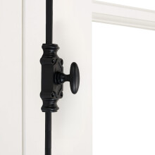 Vintage Cabinet Cremone Bolt Black 2ft Durable Iron Lock with Rust‑Resistant Finish for Antique Cabinets