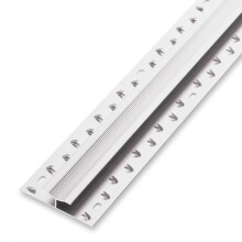Aluminum Carpet Transition Strip for Doorways, Smooth Trip‑ Flooring Edge Trim, Silver 1.3m