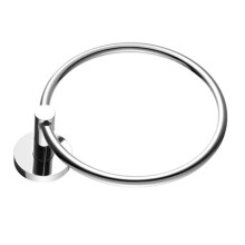 Bathroom Towel Ring Stainless Steel Wall Mounted Holder Steam Resistant Easy Installation