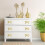 Brass Drawer Pulls Set of 6 Gold Bow Cabinet Knobs, Elegant Solid Brass Handles with Screws 4