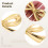 Brass Drawer Pulls Set of 6 Gold Bow Cabinet Knobs, Elegant Solid Brass Handles with Screws 5