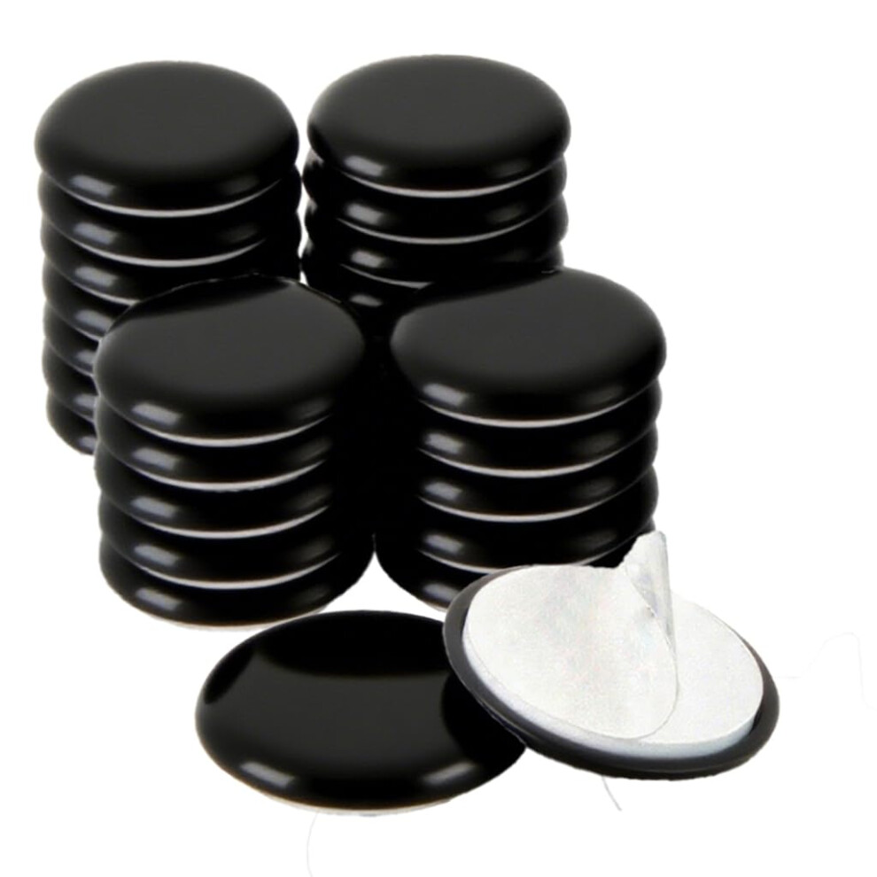 2In Furniture Sliders For Carpet, 12Pcs Adhesive Chair Leg Pads For Hardwood Floors, Scratch Durable Polyethylene Design (Black) 9351714935494