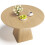 Modern Solid Oak Round Dining Table Large Wooden Kitchen Table 1