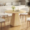 Modern Solid Oak Round Dining Table Large Wooden Kitchen Table 2