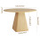 Modern Solid Oak Round Dining Table Large Wooden Kitchen Table 3