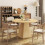 Modern Solid Oak Round Dining Table Large Wooden Kitchen Table 5