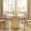 Modern Solid Oak Round Dining Table Large Wooden Kitchen Table 6
