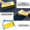 3pcs Microfiber Cleaning Cloth Set, DualSided Car Drying Towel for Scratch Quick Drying 5