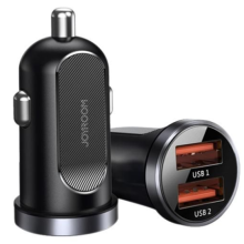 Joyroom C-A09 Mini Dual QC3.0 Smart Car Fast Charger Black