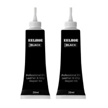 Leather Kit Black and White 20ml – Fast Seamless Fix, Color Restoration for Car Seats and Furniture