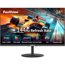 Monitor 24inch Computer Monitor, FHD 1080p, 144Hz, IPS, Office and Gaming Monitor