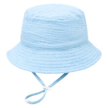 Newborns Summer Hat Comfortable Cotton Design-light blue XS