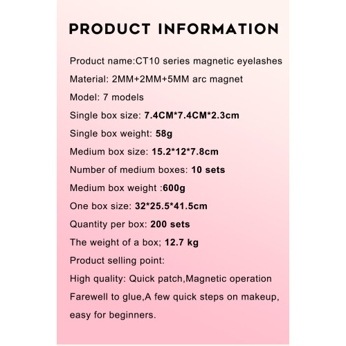 Magnetisches Wimpernset 1