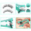 Magnetische Wimpern Set - Mintgrüne Integrierte Box   Modell 1 2