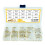 300 Stück Rändel-Gewindeeinsatzmuttern Set - Messing Wärme-Einsatzmuttern Sortiment Kit 7