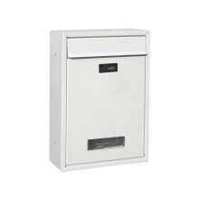 Vintage Wall Mounted Mailbox with Password Lock, Durable Iron Letterbox for Secure Outdoor Home Use