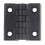 65x65mm Black Plastic Door Hinge, Folding Adjustable Butt Hinge for Cabinets, Quiet Durable Design 1
