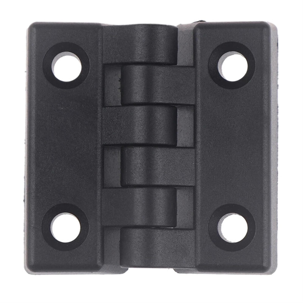 65X65mm Black Plastic Door Hinge, Folding Adjustable Butt Hinge For Cabinets, Quiet Durable Design 9351714623841