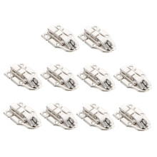 10pcs Vintage Toggle Latch Set for Wooden Boxes and Jewelry Cases, Retro Iron Hasp Lock Silver Finish