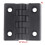 65x65mm Black Plastic Door Hinge, Folding Adjustable Butt Hinge for Cabinets, Quiet Durable Design 2