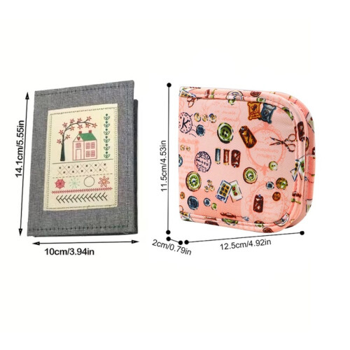Stitch Book Embroidery Kit — Felt Stitch Guide with Full Sewing Tools, Multicolor Thread Set, Compact 14x10x2cm 2