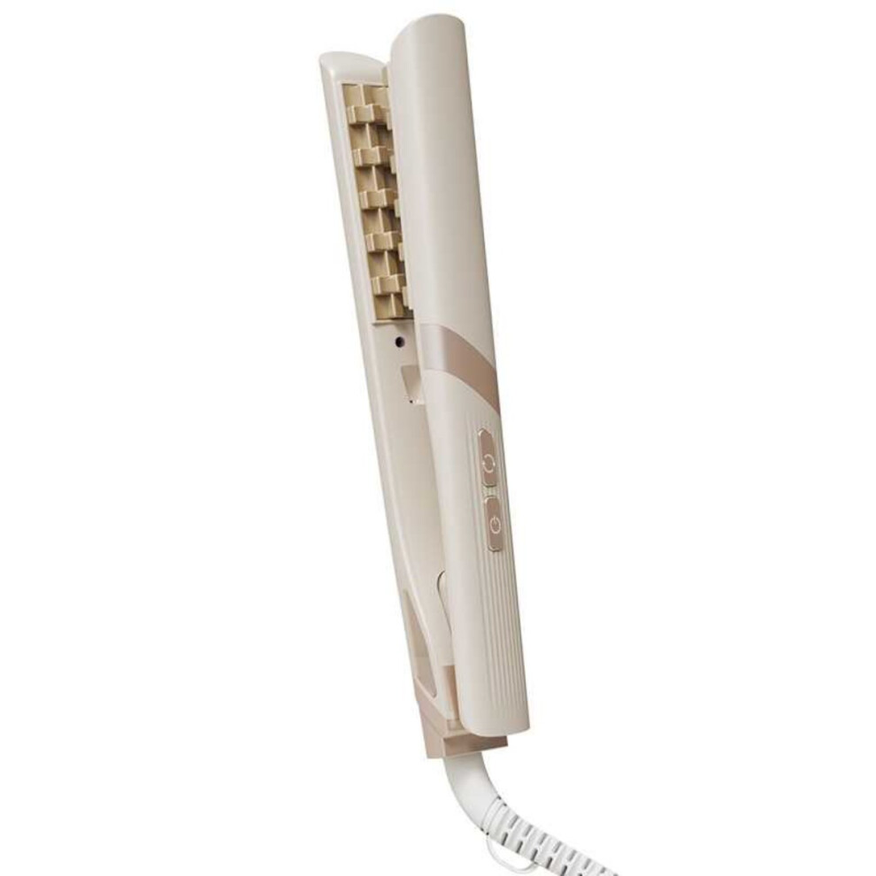 Inf Beige Corn Plate Fluffy Hair Curler - Volumizing Iron For Root Lifting & Styling