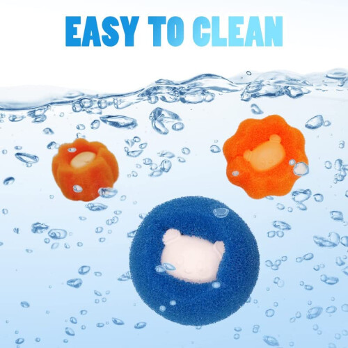 Waschball gegen Tierhaare 3er-Pack Orange 1