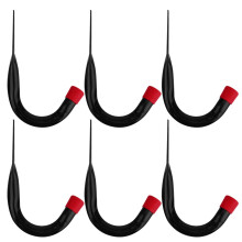 Garage Wall Hooks 6pcs Heavy Duty Tool Hangers for Garage Storage Non Slip Rubber Coated Hooks