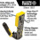 Pass Thru RJ45 Ratcheting Compact Crimp Tool Yellow Black For Professional Network Cable Termination 2